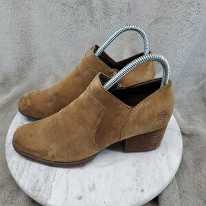 Born Shoes Womens Size 6 Brown Suede Caley Ankle Booties *Read*